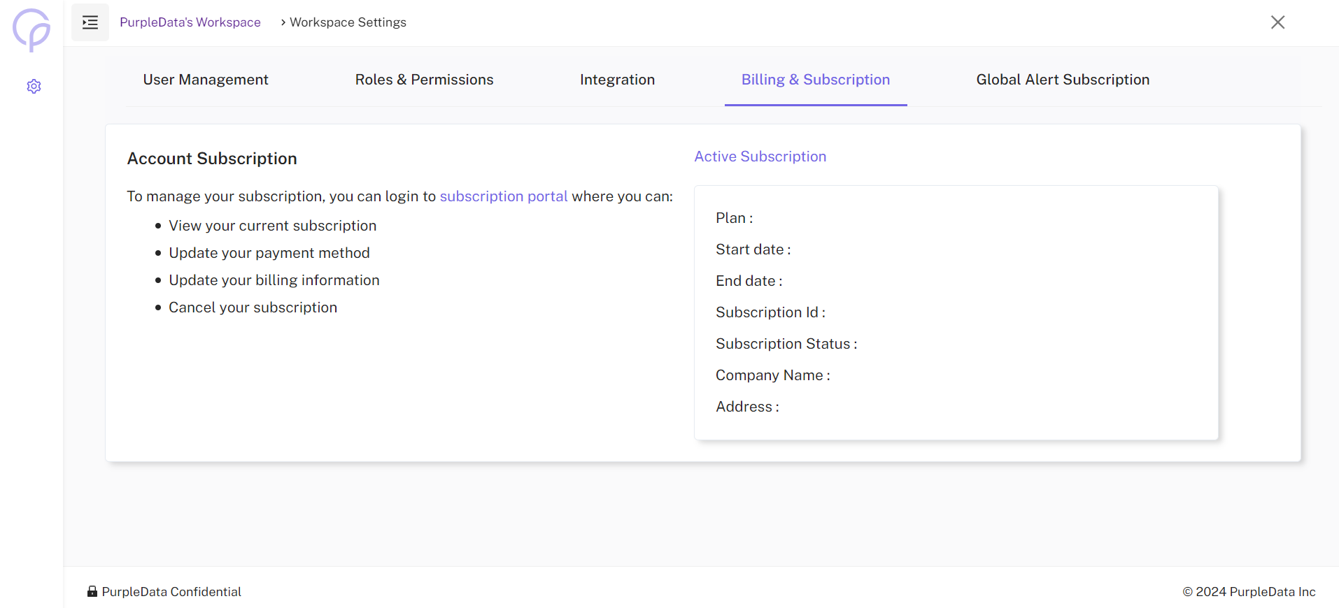 Workspace Settings - CloudPi Docs